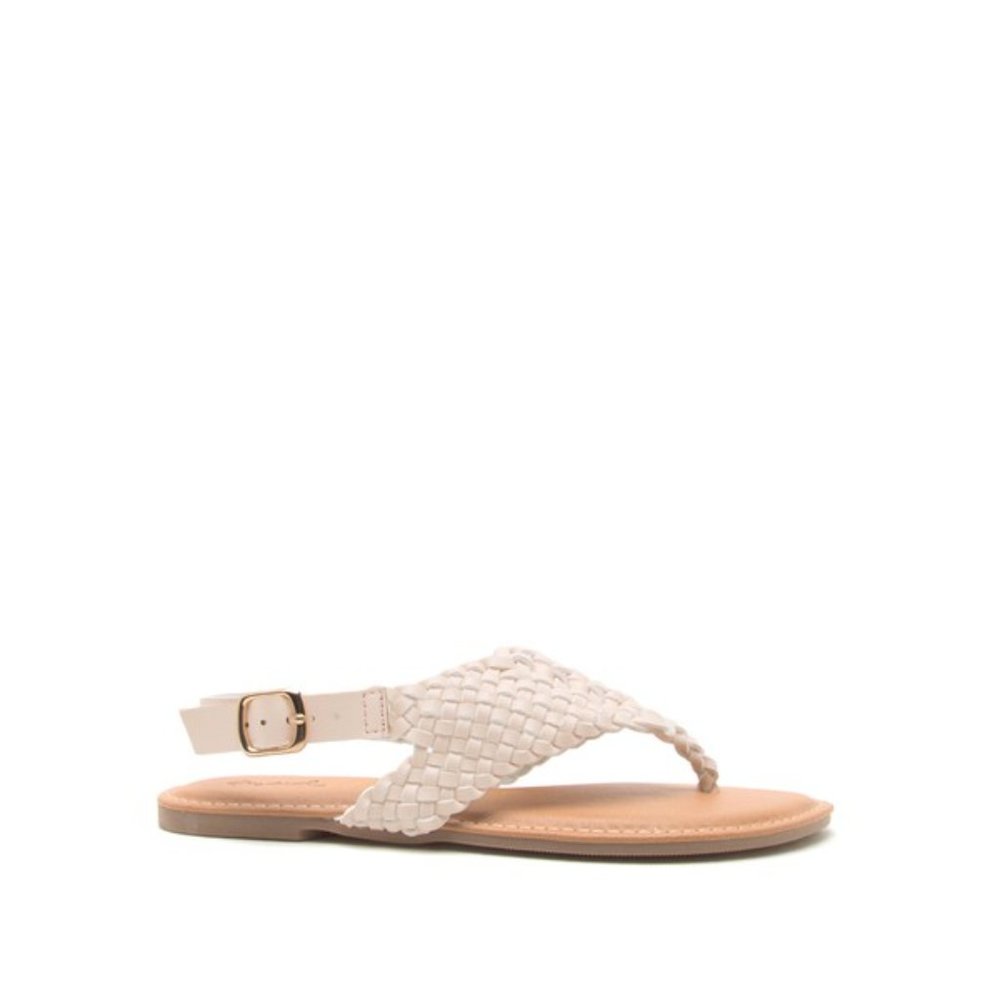 Nude Braided Gladiator Sandal - Picture 3 of 4